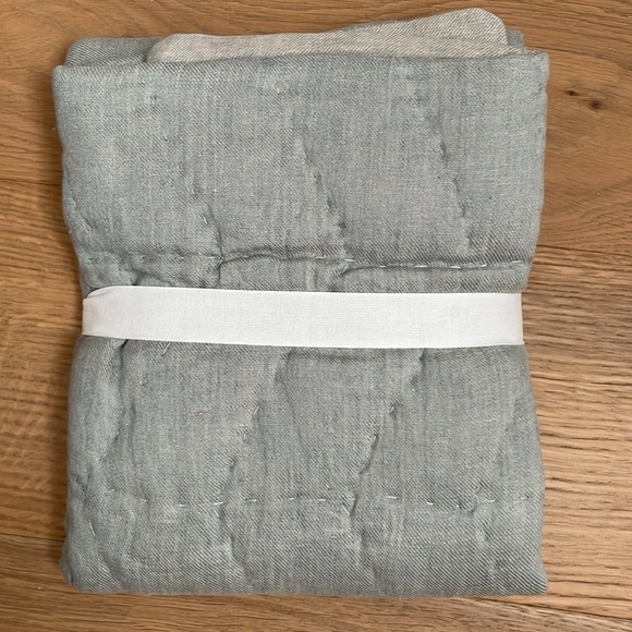 Pottery Barn Euro Willow Sham/Cotton Linen Reversible, NWOT - Picture 7 of 9